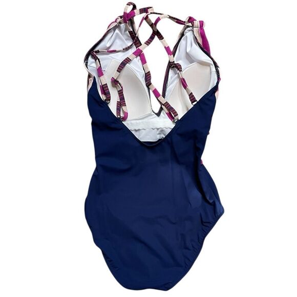 NWT SUNFLAIR One Piece Tie Front Swimsuit Size 6 D Cup - Picture 2 of 7